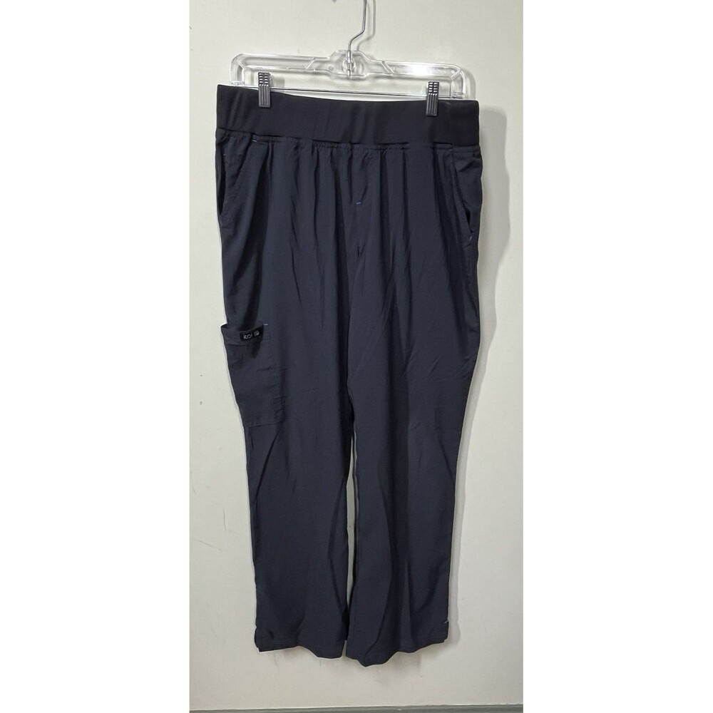 Koi Scrubs Laurie Pants Womens Sz L Regular Gray Pocket Nursing Medical Workwear
